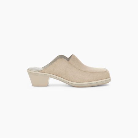 UGG Eckhaus Latta Block Cowboy Mule Grey Slippers for Women (VPNZ46387)